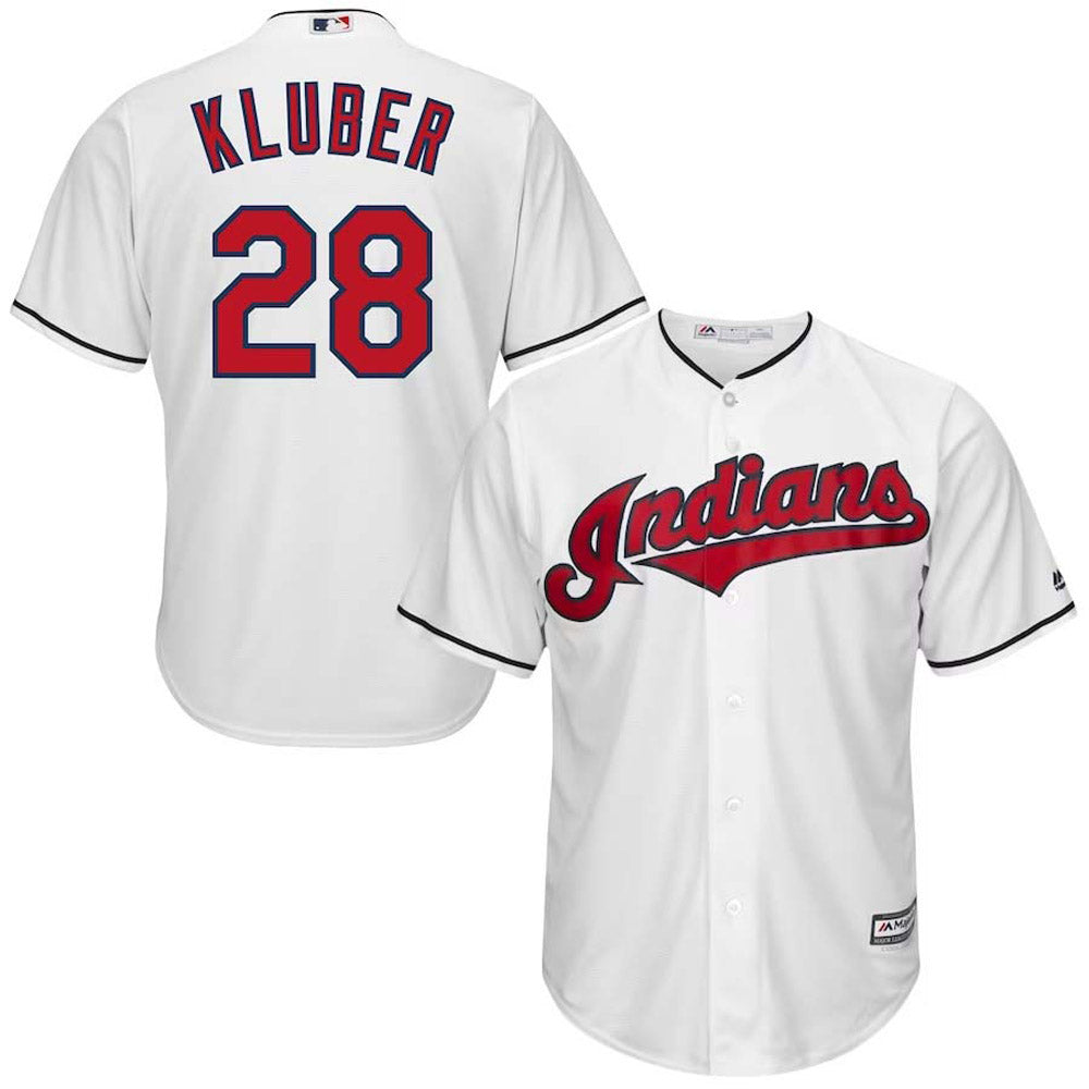 Youth Cleveland Indians Corey Kluber Replica Home Jersey - White